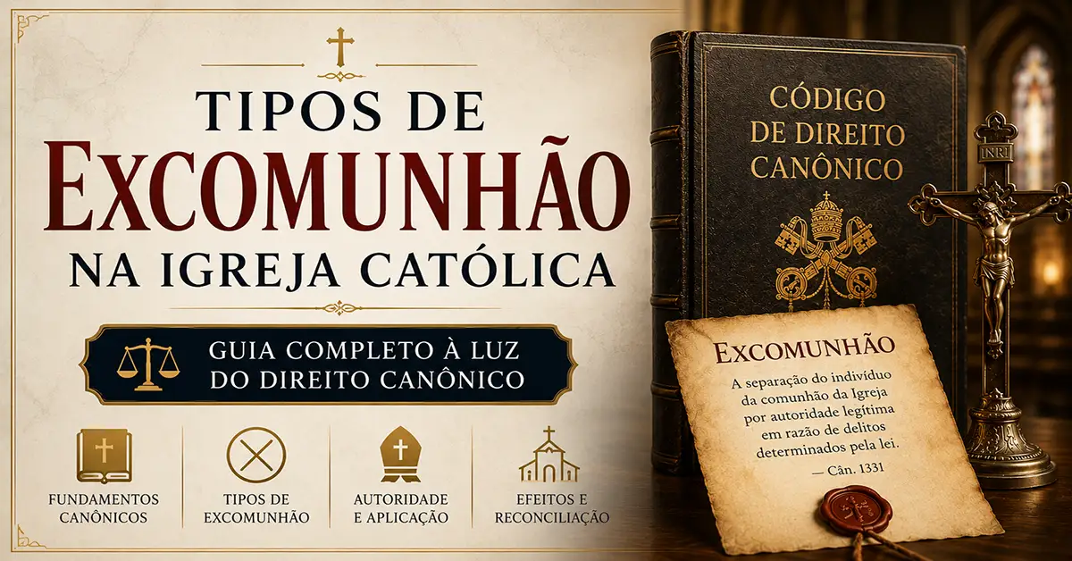 Tipos de Excomunhão na Igreja Católica: Guia Completo à Luz do Direito Canônico