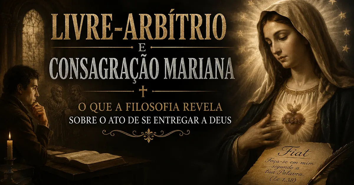 Livre-Arbítrio e Consagração Mariana: O que a Filosofia revela sobre o ato de se entregar a Deus.